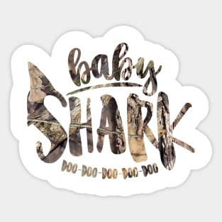 Baby Shark Doo Doo Doo Doo Doo (Camo) Sticker